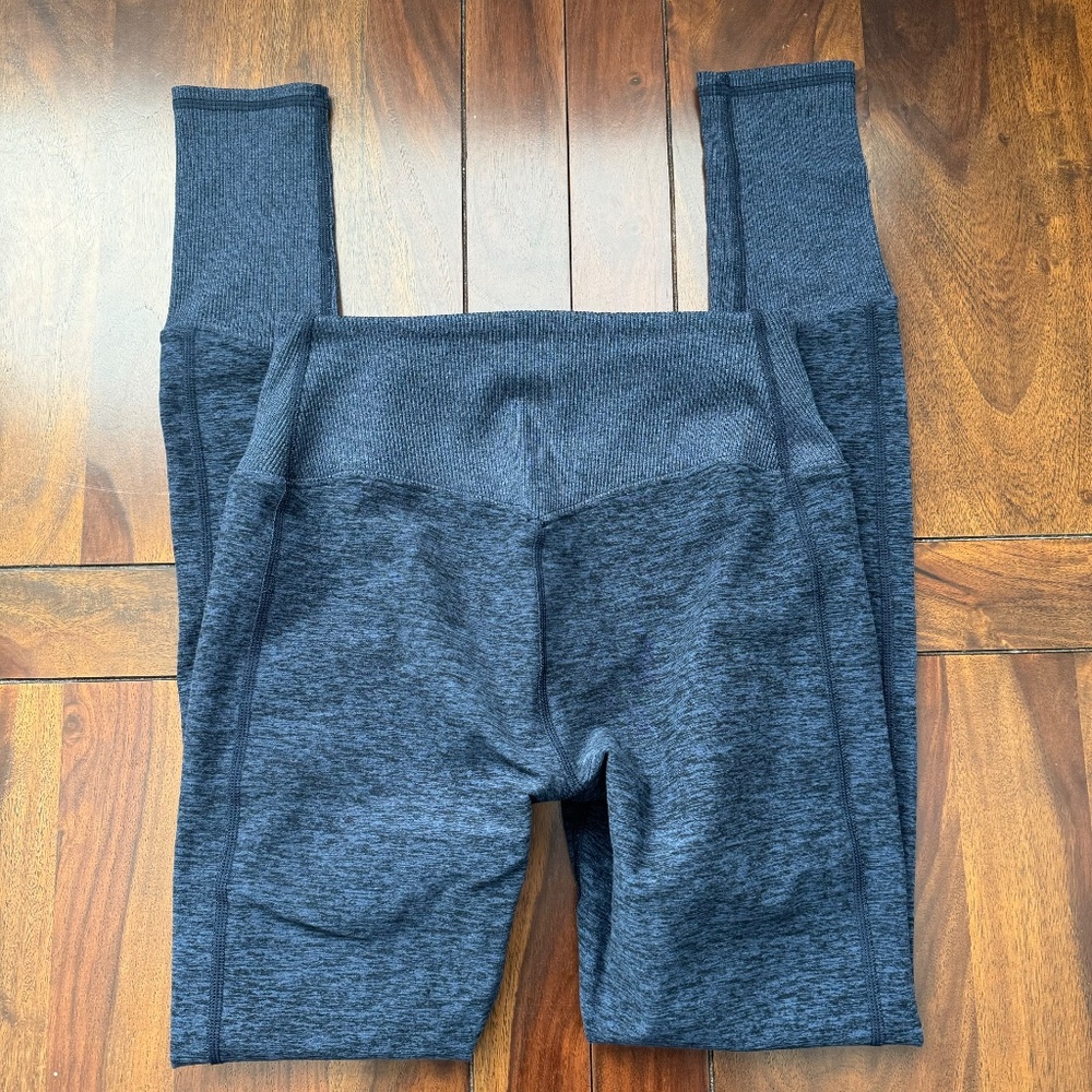 Alo Alosoft Lounge Legging Heathered Navy Blue S - Picture 2 of 8